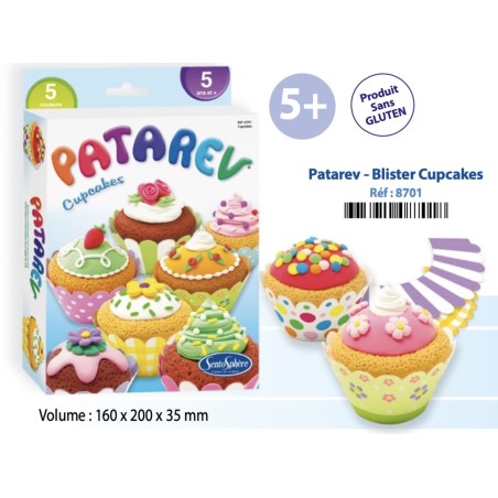 Pâte à Modeler Patarev Cupcakes ou Kawaii 5 ans et plus SENTOSPHERE