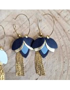 Boucles d'Oreilles Cuir Ninon ATELIER GUSTAVE