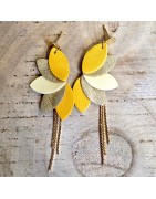 Boucles d'Oreilles Cuir Salomée ATELIER GUSTAVE
