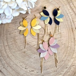 Boucles d'Oreilles Cuir Salomée ATELIER GUSTAVE