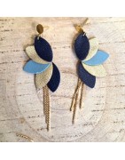 Boucles d'Oreilles Cuir Salomée ATELIER GUSTAVE
