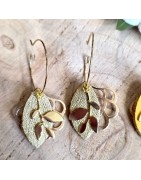 Boucles d'Oreilles Cuir Joséphine ATELIER GUSTAVE
