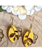 Boucles d'Oreilles Cuir Joséphine ATELIER GUSTAVE