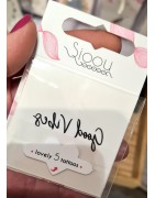 Pochette de 5 Lovely Tatoo Good Vibes en Lettres Cursives Tatouages Ephémères SIOOU