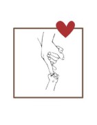 Pochette de 5 Lovely Tattoo  Mains Parents Bébé Tatouages Ephémères SIOOU