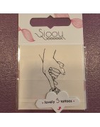 Pochette de 5 Lovely Tattoo  Mains Parents Bébé Tatouages Ephémères SIOOU