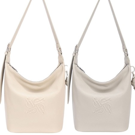 Sac Seau porté Epaule Gris Clair ou Blanc Cassé  DAVID JONES
