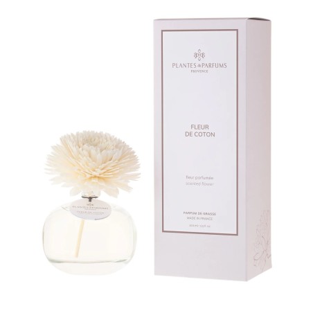 Diffuseur et sa Fleur à la Fleur de Coton PLANTES ET PARFUMS