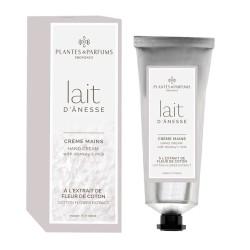 Crème pour les Mains au Lait d'Anesse BIO et à la Fleur de Coton 75ml PLANTES ET PARFUMS