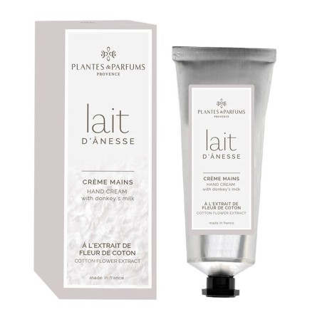 Crème pour les Mains au Lait d'Anesse BIO et à la Fleur de Coton 75ml PLANTES ET PARFUMS