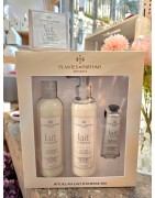 Coffret Crème de Douche, Lait Corps et Crème Mains au Lait d'Anesse BIO et à la Fleur de Coton PLANTES ET PARFUMS