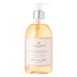 Flacon Pompe Savon Liquide  à la Fleur de Coton 500ml PLANTES ET PARFUMS