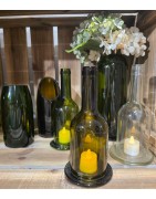 Photophore Bouteille Upcyclée PLATES ET CULOTTÉES