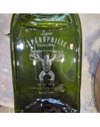 Planche Apéritive en Bouteille 75cl Upcyclée Inscription "Apérophilie" PLATES ET CULOTTÉES
