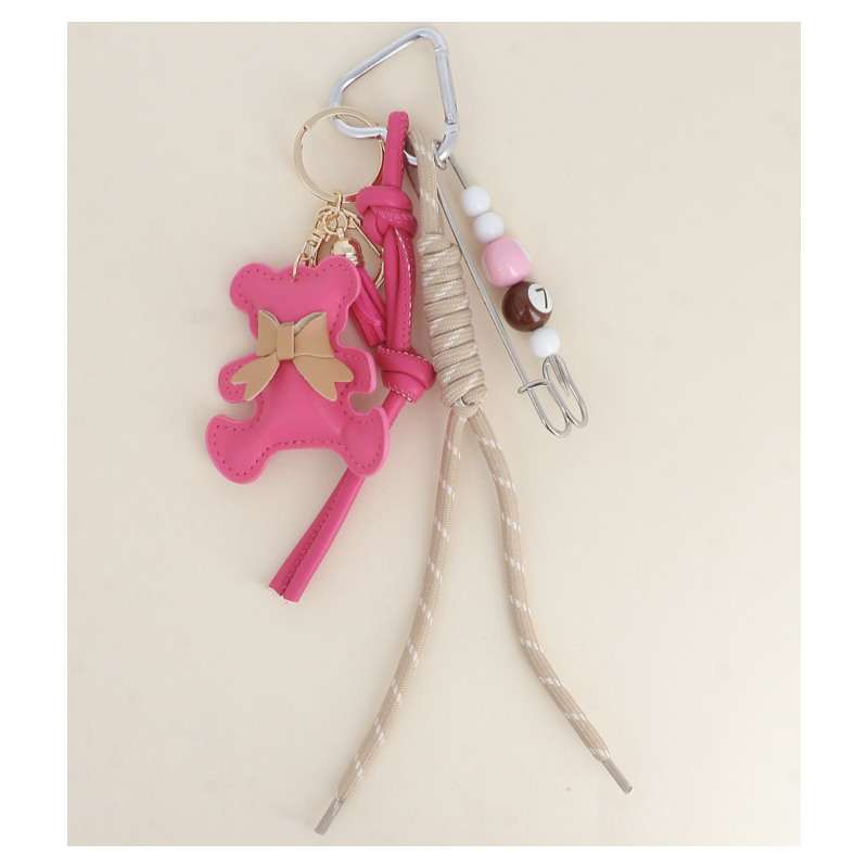 Grigri de Sac Rose Fuchsia en Forme de Nounours Ikita