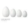 Ensemble de Quatre Oeufs de Pâques en Porcelaine Blanche Décorée RÄDER DESIGN