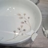 Coupelle en Porcelaine Blanche Fleurs et Papillons RÄDER DESIGN