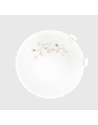 Coupelle en Porcelaine Blanche Fleurs et Papillons RÄDER DESIGN