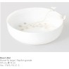 Coupelle en Porcelaine Blanche Fleurs et Papillons RÄDER DESIGN