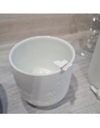 Photophore en Porcelaine Blanche Fleurs et Papillon RÄDER DESIGN