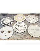 Décoration de mur, de table, ou dessous de verre en porcelaine, Trévoly By RÄDER DESIGN