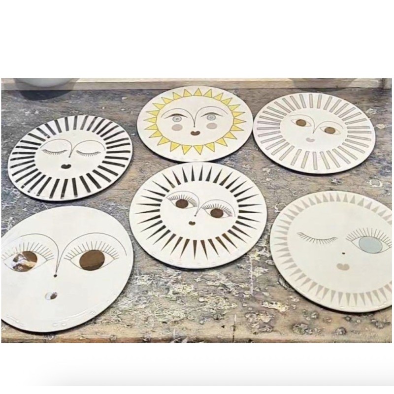 Décoration de mur, de table, ou dessous de verre en porcelaine, Trévoly By RÄDER DESIGN