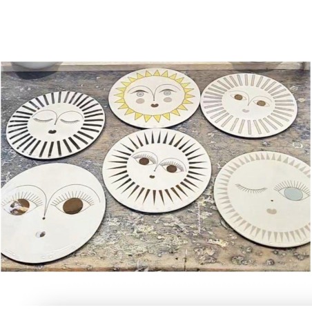 Décoration de mur, de table, ou dessous de verre en porcelaine, Trévoly By RÄDER DESIGN