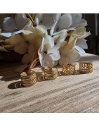 Boucles d'Oreilles Ear Cuff en Acier Doré IKITA