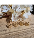 Boucles d'Oreilles Ear Cuff en Acier Doré IKITA