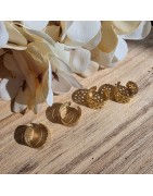 Boucles d'Oreilles Ear Cuff en Acier Doré IKITA