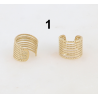 Boucles d'Oreilles Ear Cuff en Acier Doré IKITA