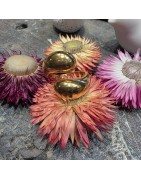 Grosse Bague Réglable en Acier Doré Croisée Dessus ECLAT PARIS