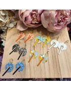 Boucles de Créateur avec du Papier Washi et de l'Email  THE COCOTTE