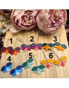 Boucles de Créateur avec du Cuir THE COCOTTE