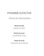 Bougie Vegan à Message Senteur Monoï Clémentine Pot en Verre YAYA FACTORY