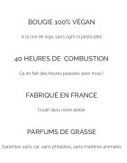 Bougie Vegan à Message Senteur Jardin Oriental Pot en Verre  YAYA FACTORY