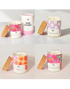 Bougie Vegan à Message Senteur Monoï Clémentine Pot en Verre YAYA FACTORY