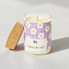 Bougie Vegan à Message Senteur Monoï Clémentine Pot en Verre YAYA FACTORY