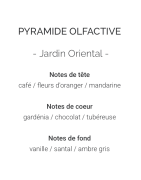 Bougie Vegan à Message Senteur Jardin Oriental Pot en Verre  YAYA FACTORY