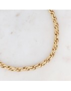Collier Camron Mailles Torsadées en Acier Doré BOHM