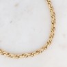 Collier Camron Mailles Torsadées en Acier Doré BOHM