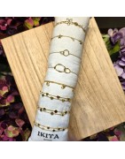 Bracelet Minimaliste en Acier Doré IKITA