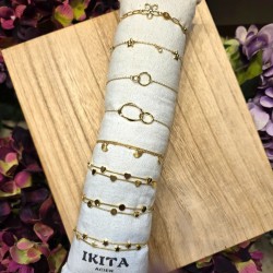Bracelet Minimaliste en Acier Doré IKITA