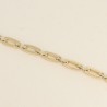 Bracelet à Mailles Rectangulaires en Acier Doré BOHM