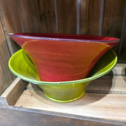 Saladier Forme Evasée en Poterie de l'Atelier Bernex