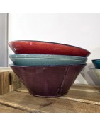 Grand Saladier Forme Tian en Poterie de l'Atelier Bernex
