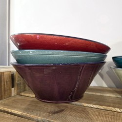 Grand Saladier Forme Tian en Poterie de l'Atelier Bernex