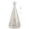 Sapin de Noël Design en Verre à Leds avec de Petites Etoiles Dorées Décoration de Noël Räder Design
