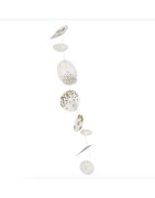 Décoration de Noël Suspension Guirlande Disques Papier et Leds Räder Design