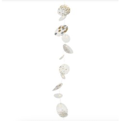 Décoration de Noël Suspension Guirlande Disques Papier et Leds Räder Design